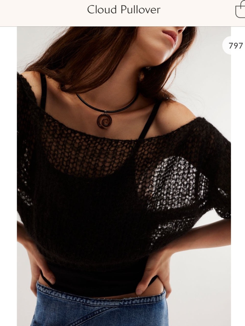 Free People Alpaca Cloud Pullover